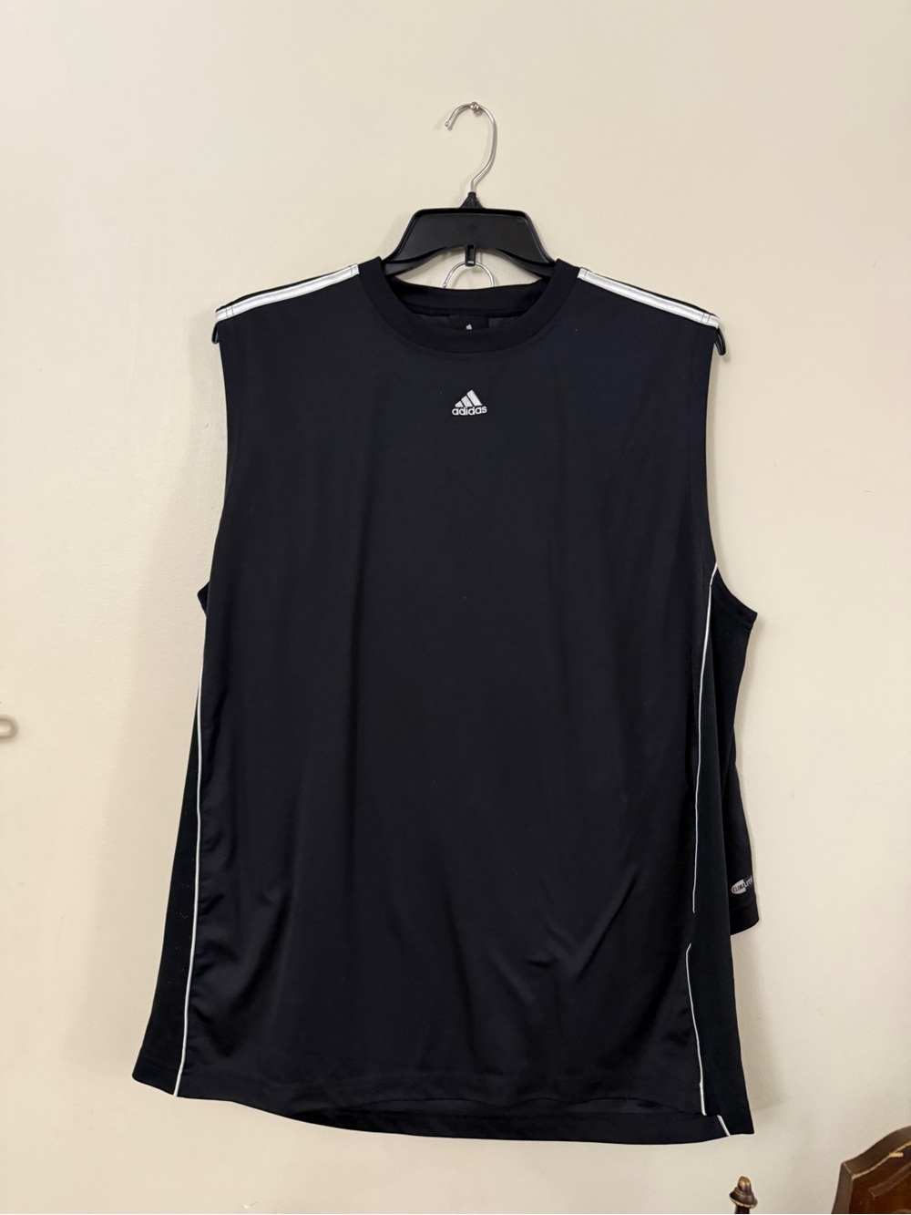 adidas Black Sleeveless Performance Tank with matching shorts set - Picture 3 of 7